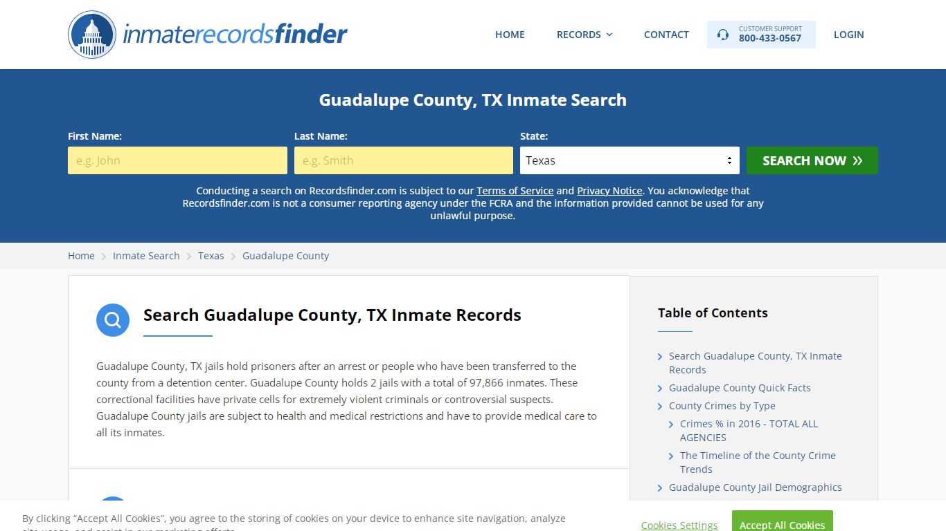 Guadalupe County, TX Inmate Lookup & Jail Records Online